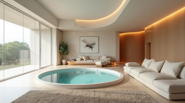 Optimiser l'espace avec une mini piscine coque design