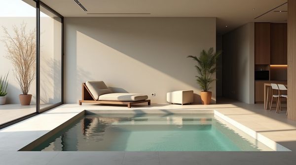Optimiser l'espace avec une mini piscine coque design