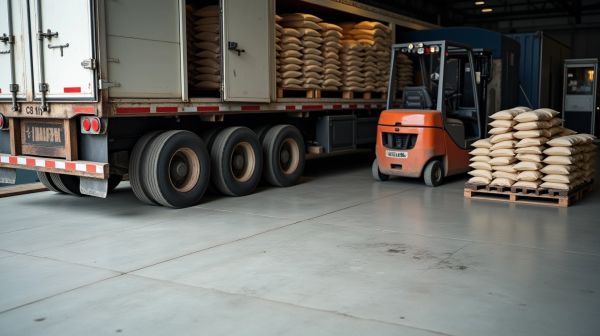 Préparer l’arrivée des granulés : camion, palette et déchargement